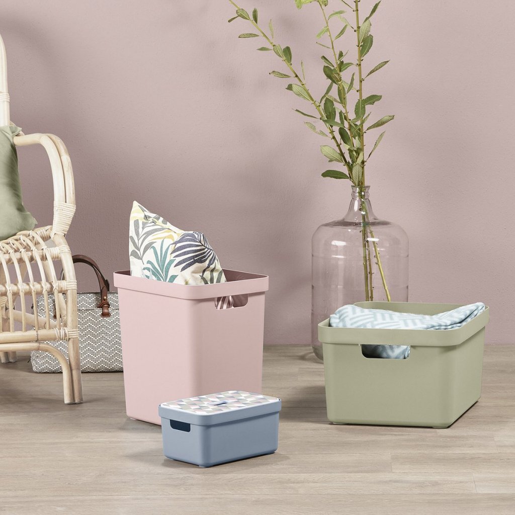 Sunware Sigma Home Storage Box 32 L Sage Green 44.4x34.2x24.2 cm