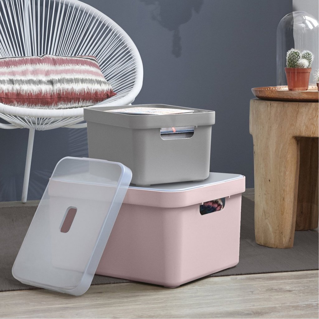Sunware Sigma Home Storage Box 32 L Pink 44.4x34.2x24.2 cm
