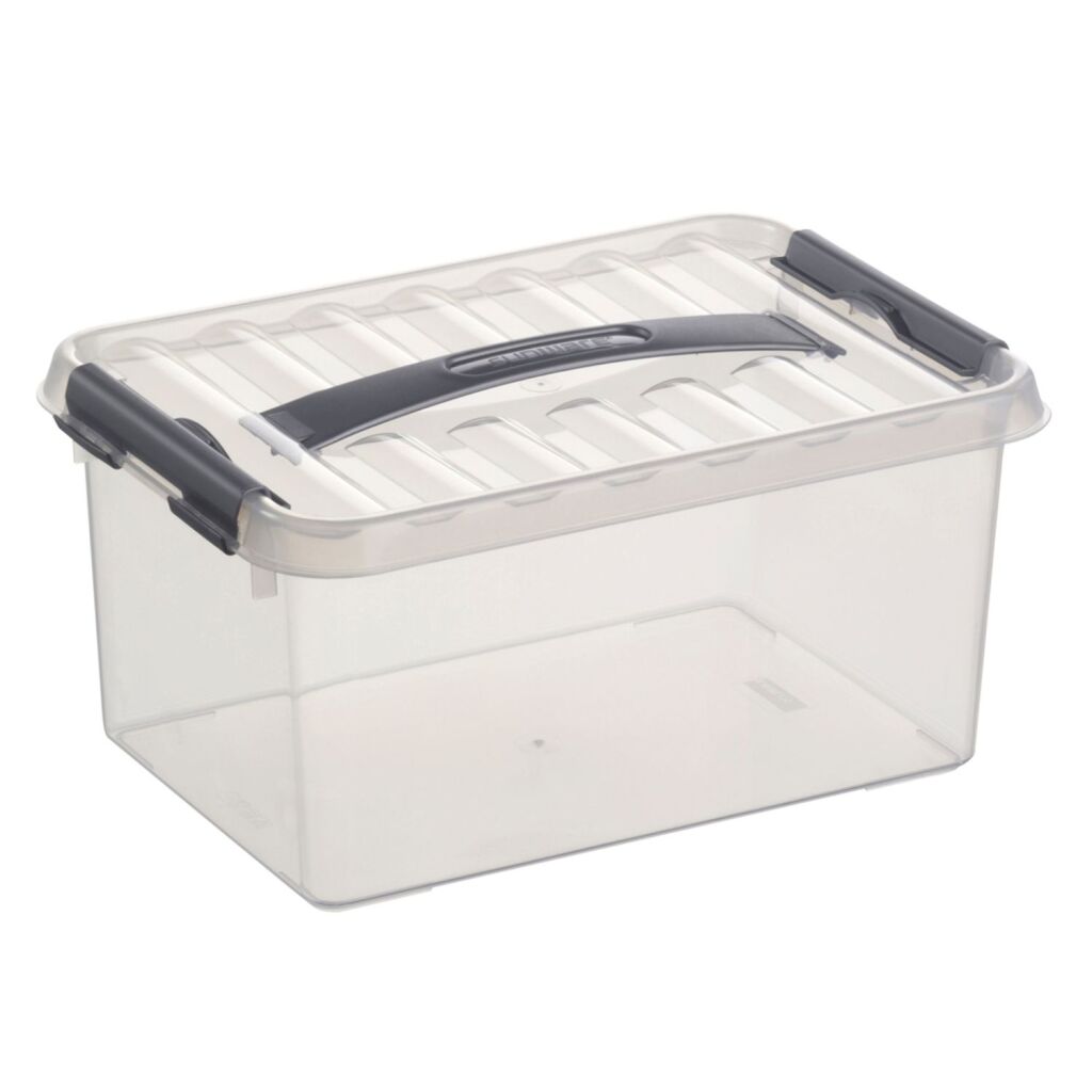 Sunware Q-Line Storage Box 6 L Transparent/Grey
