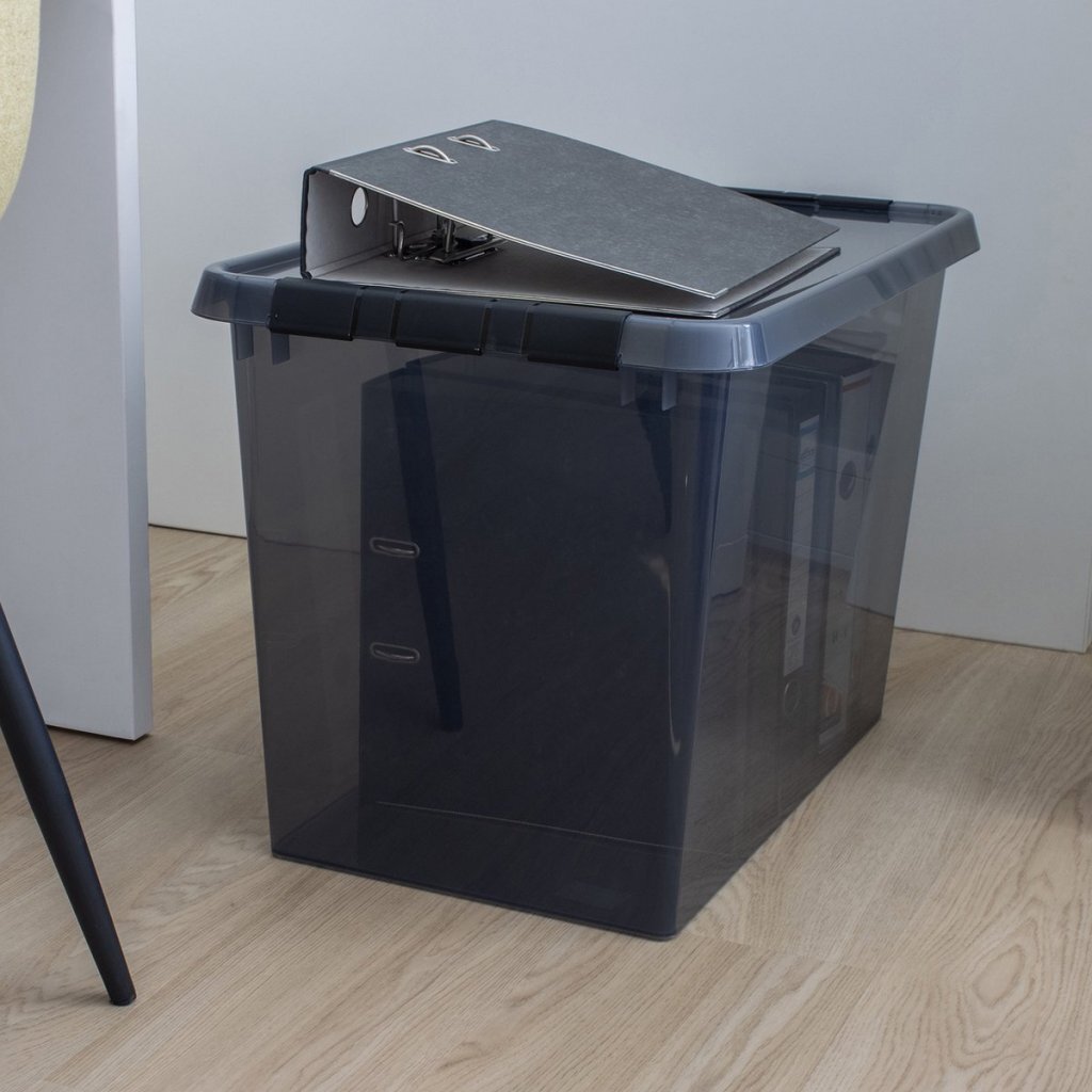 Sunware Comfort Line Storage Box 72 L 60x40x42 cm Transparent/Anthracite