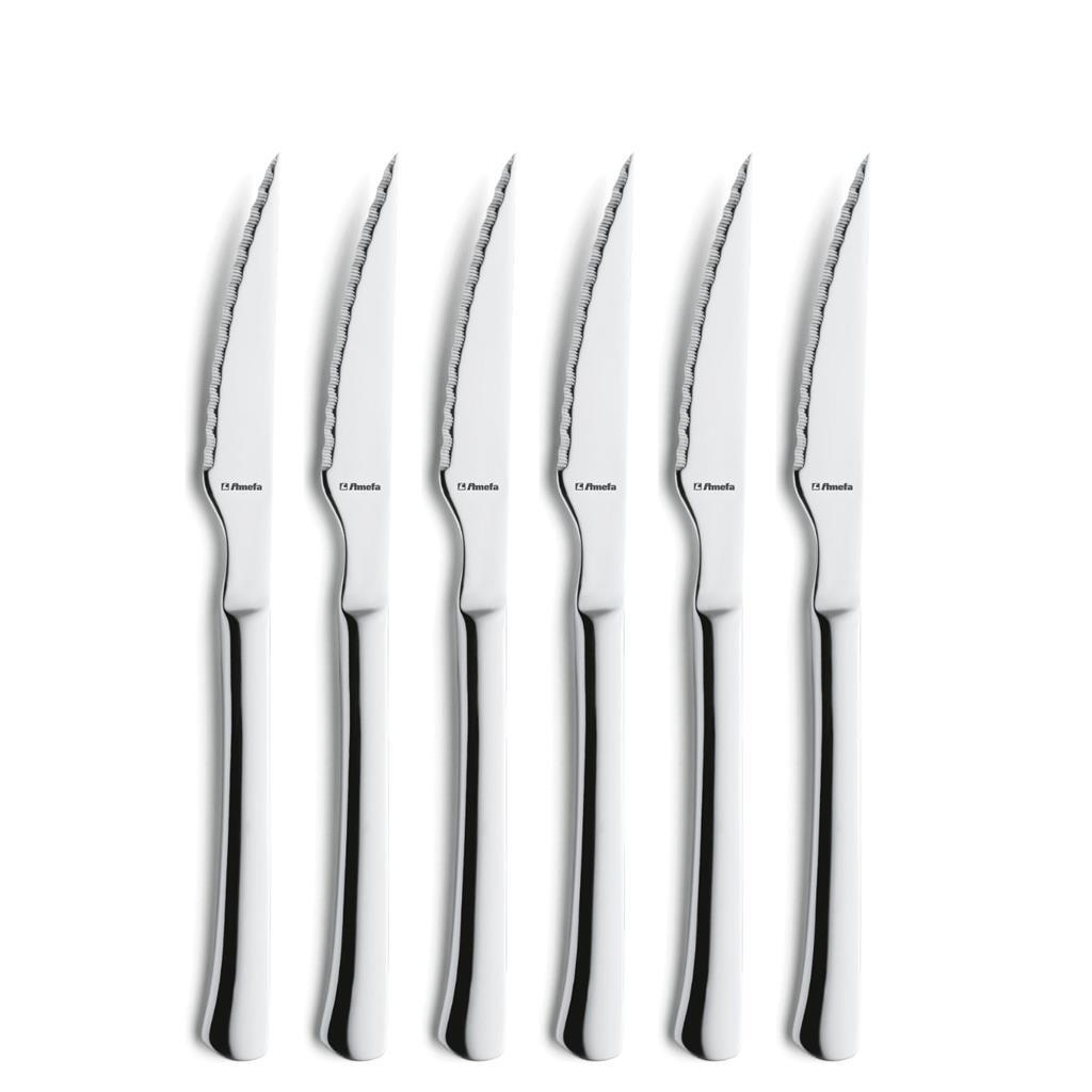 Amefa Chuletero Stainless Steel Steak Knives Set of 6
