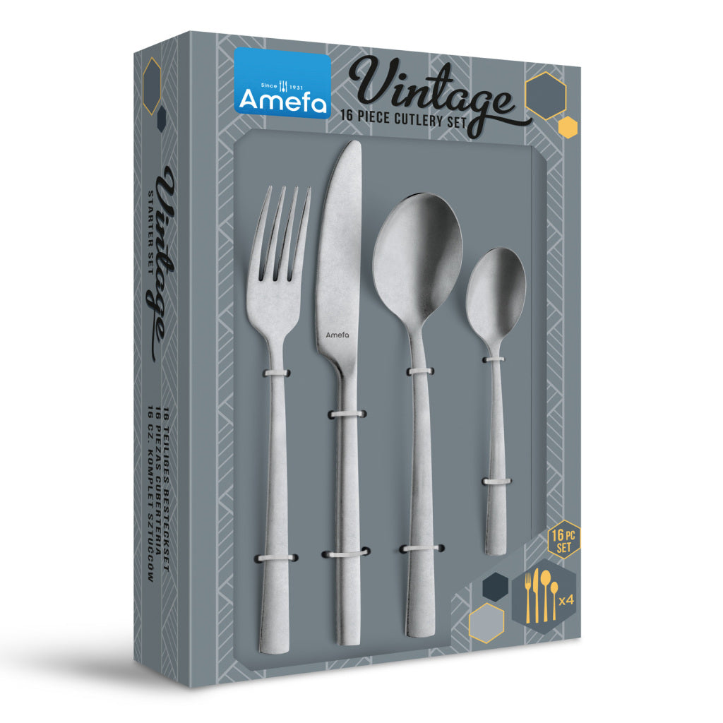 Amefa Vintage Manille 16-piece Cutlery Set Stainless Steel