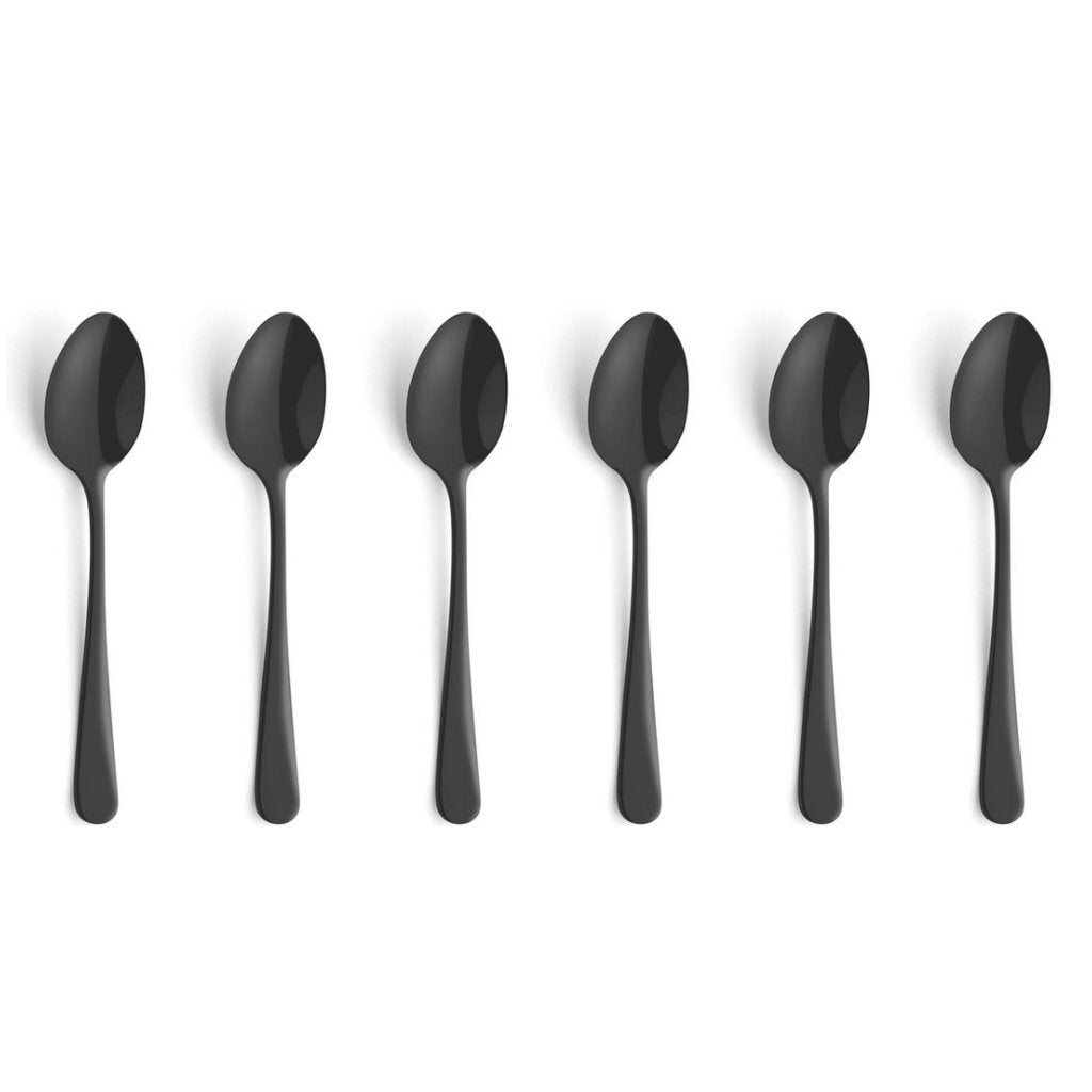 Amefa Austin Tea Spoons 6 Pieces Matte Black