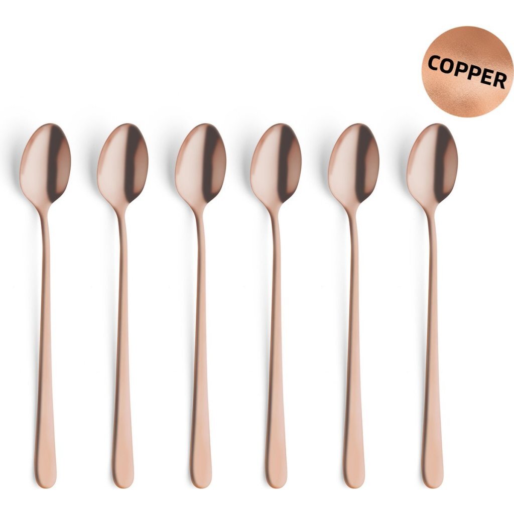 Amefa Austin Latte Spoons 6 Pieces Copper
