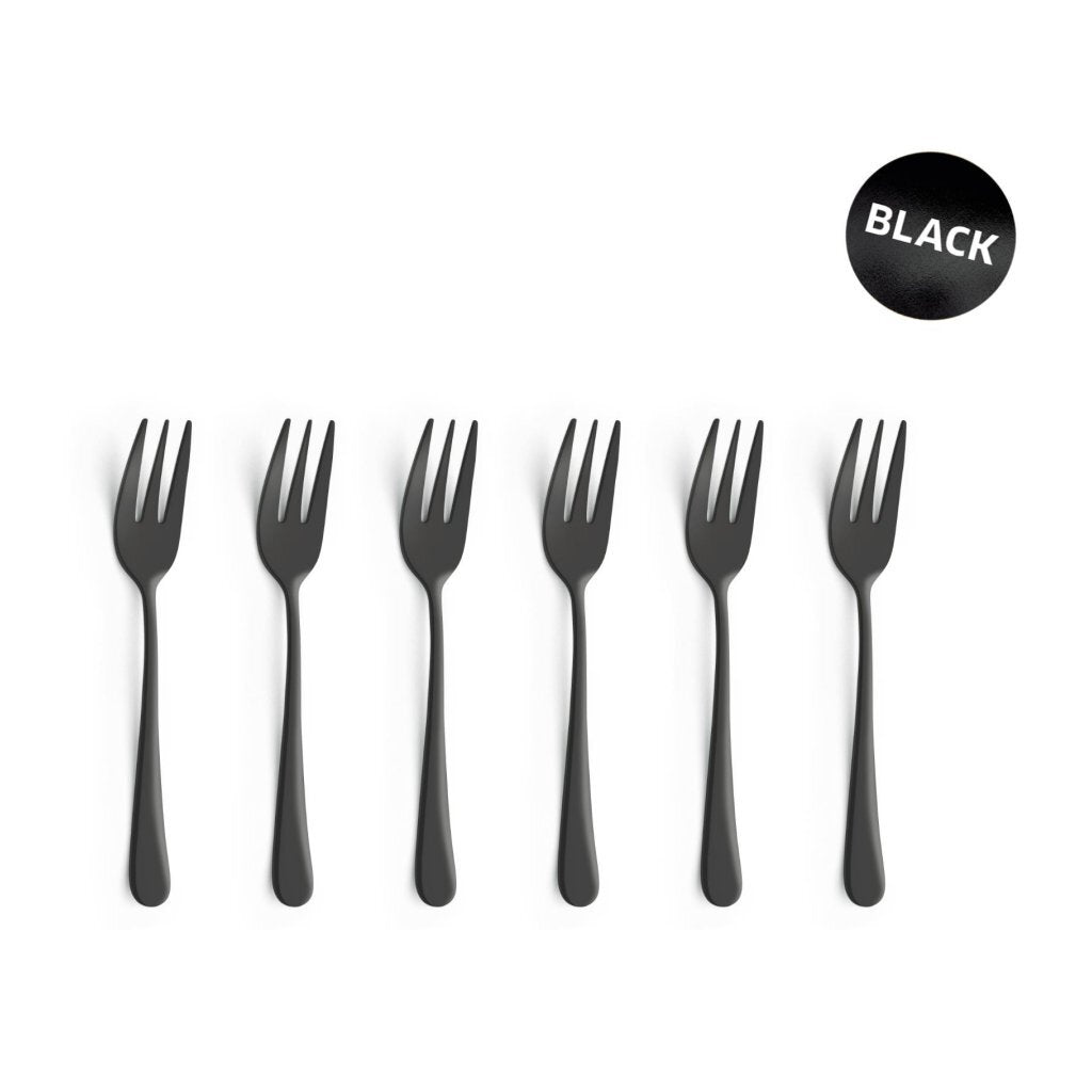Amefa Trend Pastry Forks 6 Pieces Black