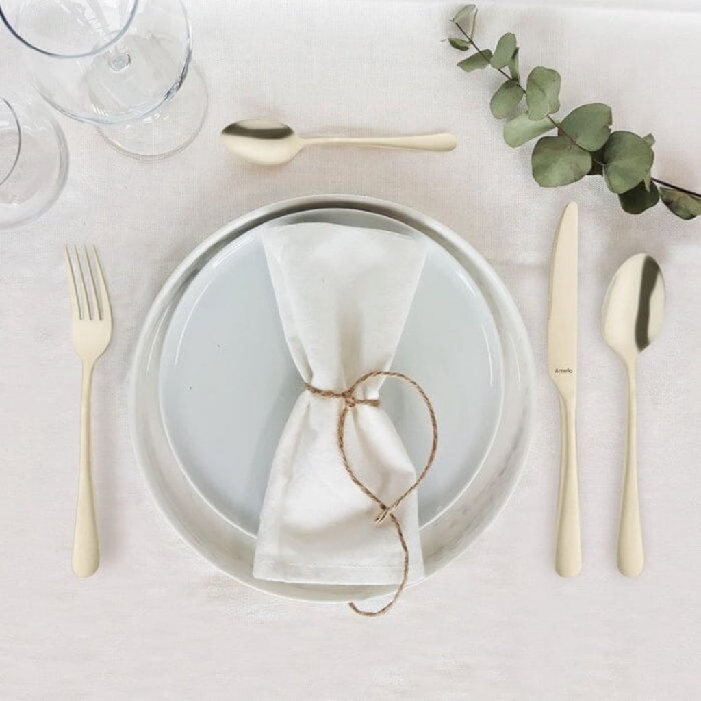 Amefa Austin Pastry Forks 6 Pieces Champagne
