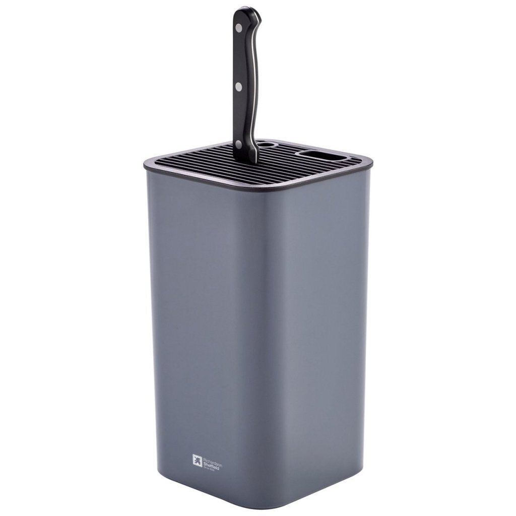 Richardson Sheffield Universal Knife Block for 6 Knives Grey