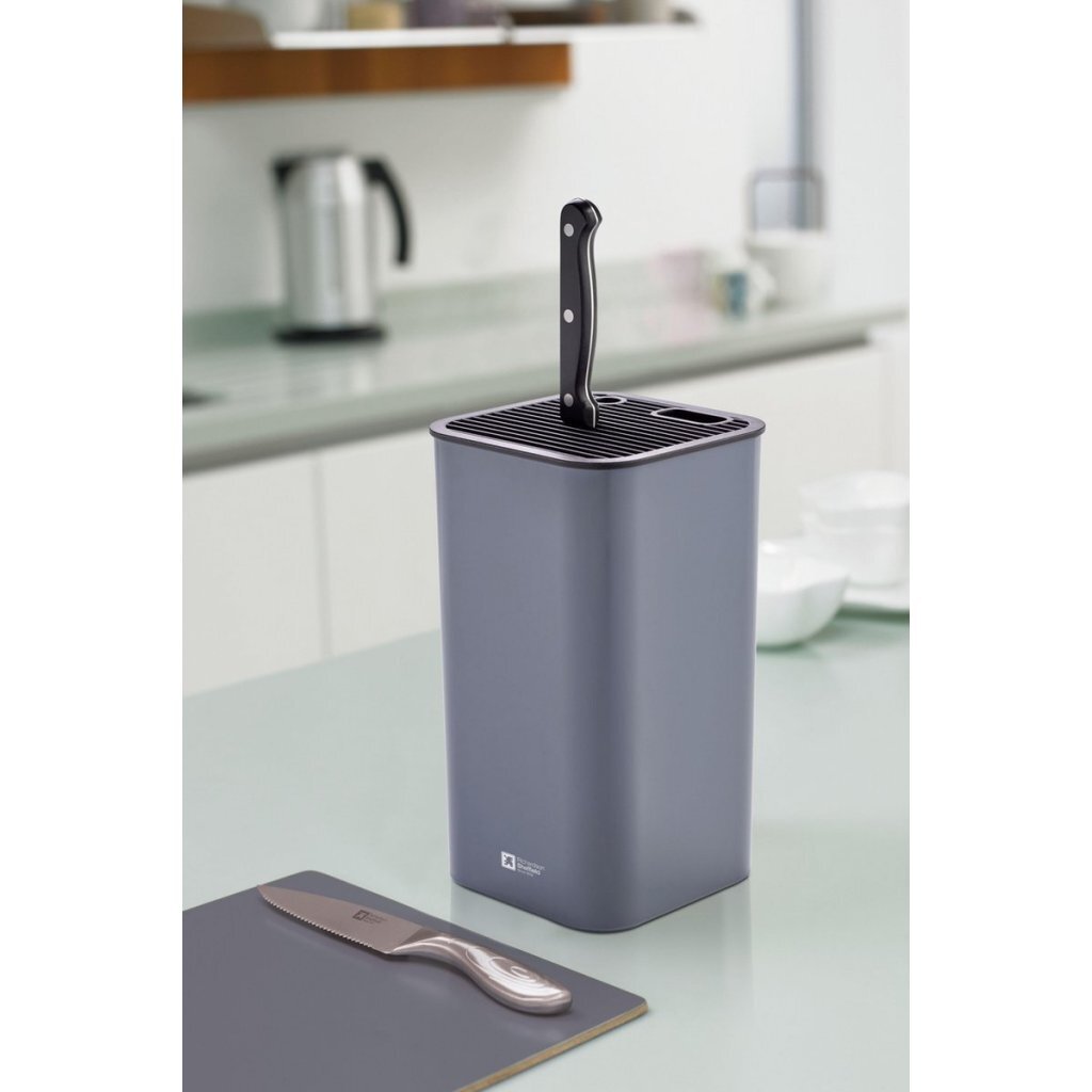 Richardson Sheffield Universal Knife Block for 6 Knives Grey