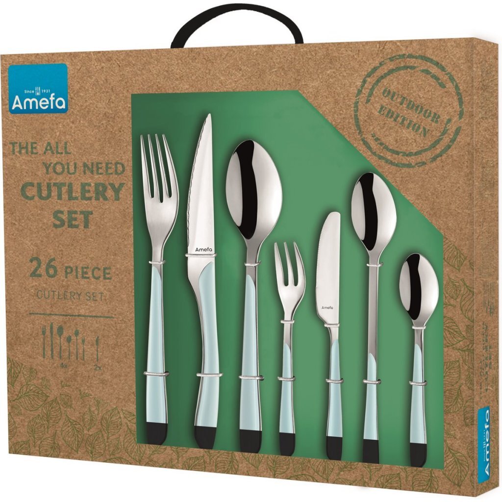 Amefa Eclat Cutlery Set 26-piece Light Blue