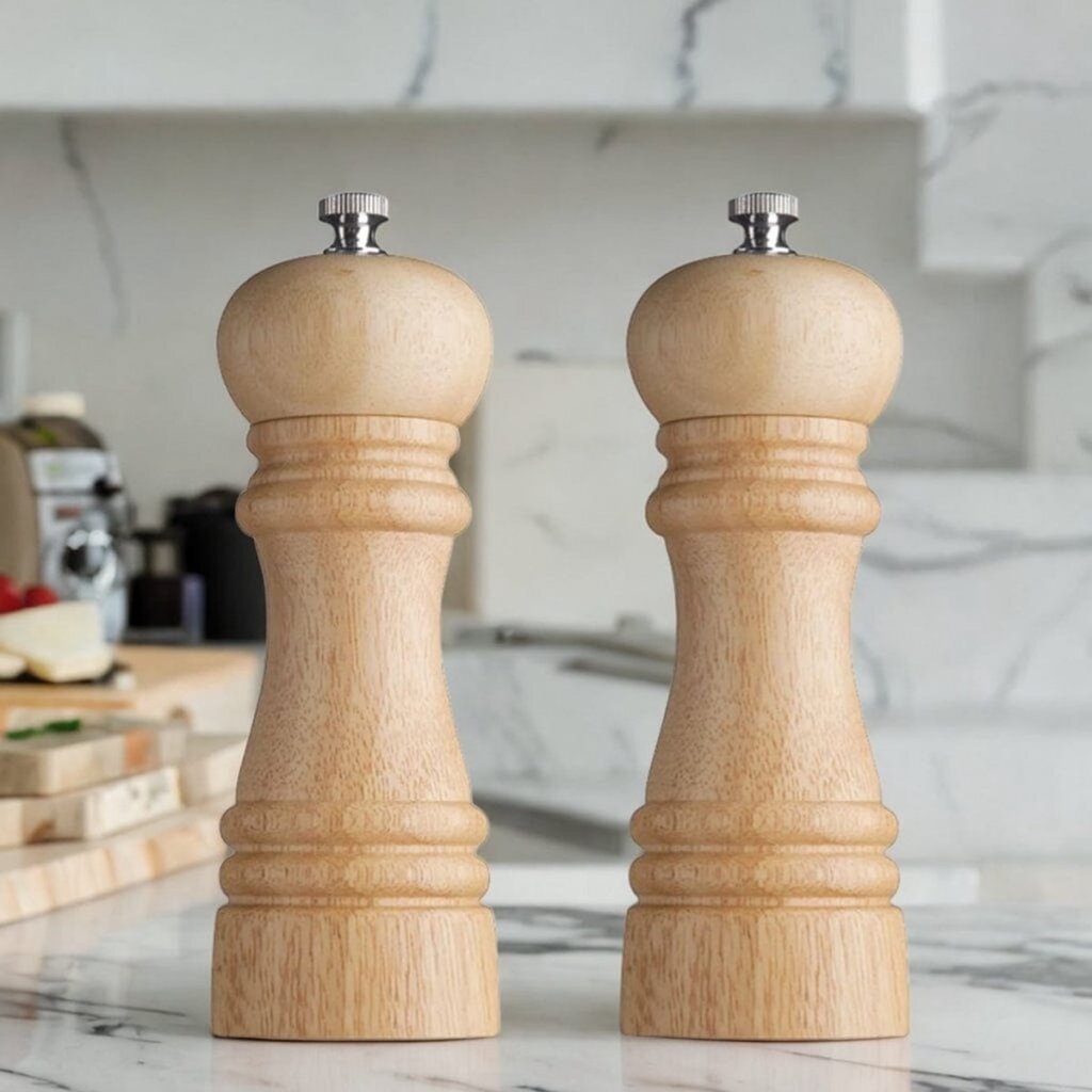 Amefa Classic Pepper and Salt Mill Set 15 cm Wood
