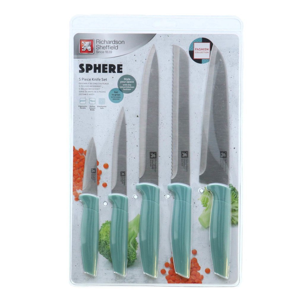 Richardson Sheffield Sphere 5-Piece Knife Set Blue