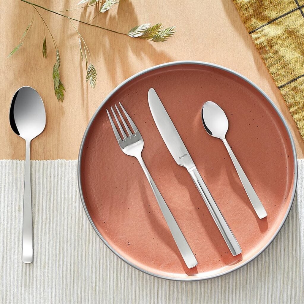 Amefa Martin Cutlery Set in Wooden Box 24-piece Silver