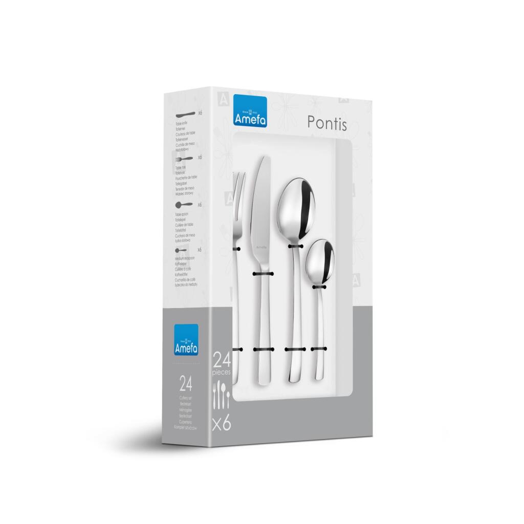 Amefa Pontis 24-piece Cutlery Set Stainless Steel
