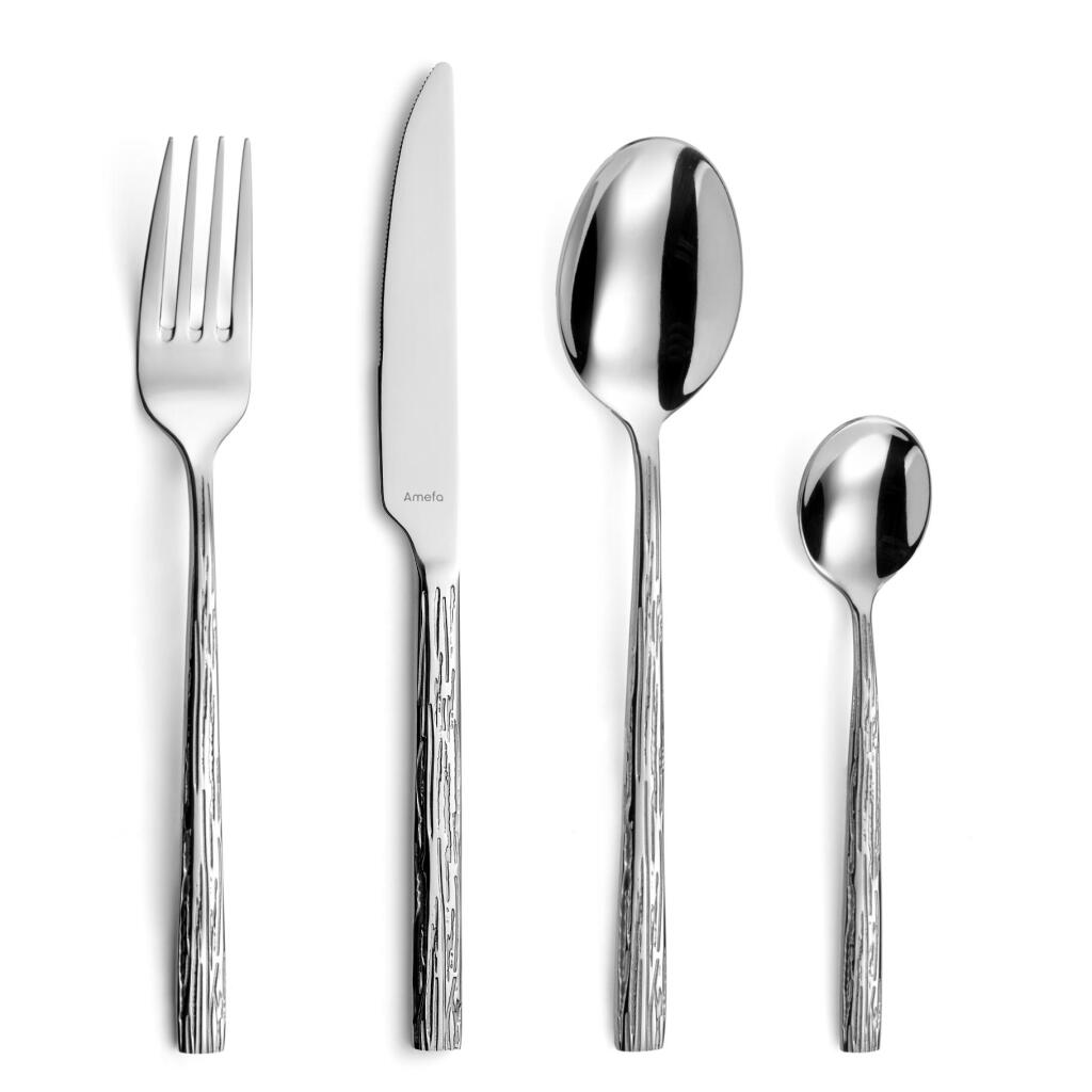 Amefa Calligraph Cutlery Set 24-piece Stainless Steel/Silver