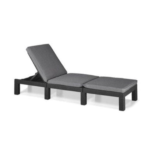 KETER Daytona Deluxe Graphite Sun Lounger afbeelding 1