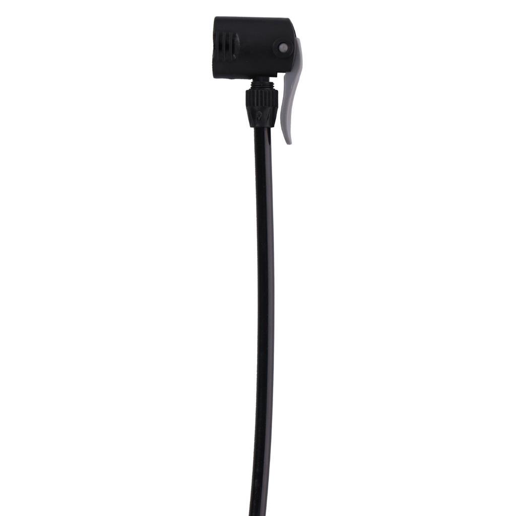 Dunlop Bicycle Pump Double Valve Black - Suitable for Presta, Dunlop, Schrader Valves - 63-113 cm