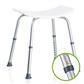 Vivamore Shower Stool White/Silver