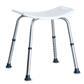 Vivamore Shower Stool White/Silver
