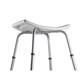 Vivamore Shower Stool White/Silver