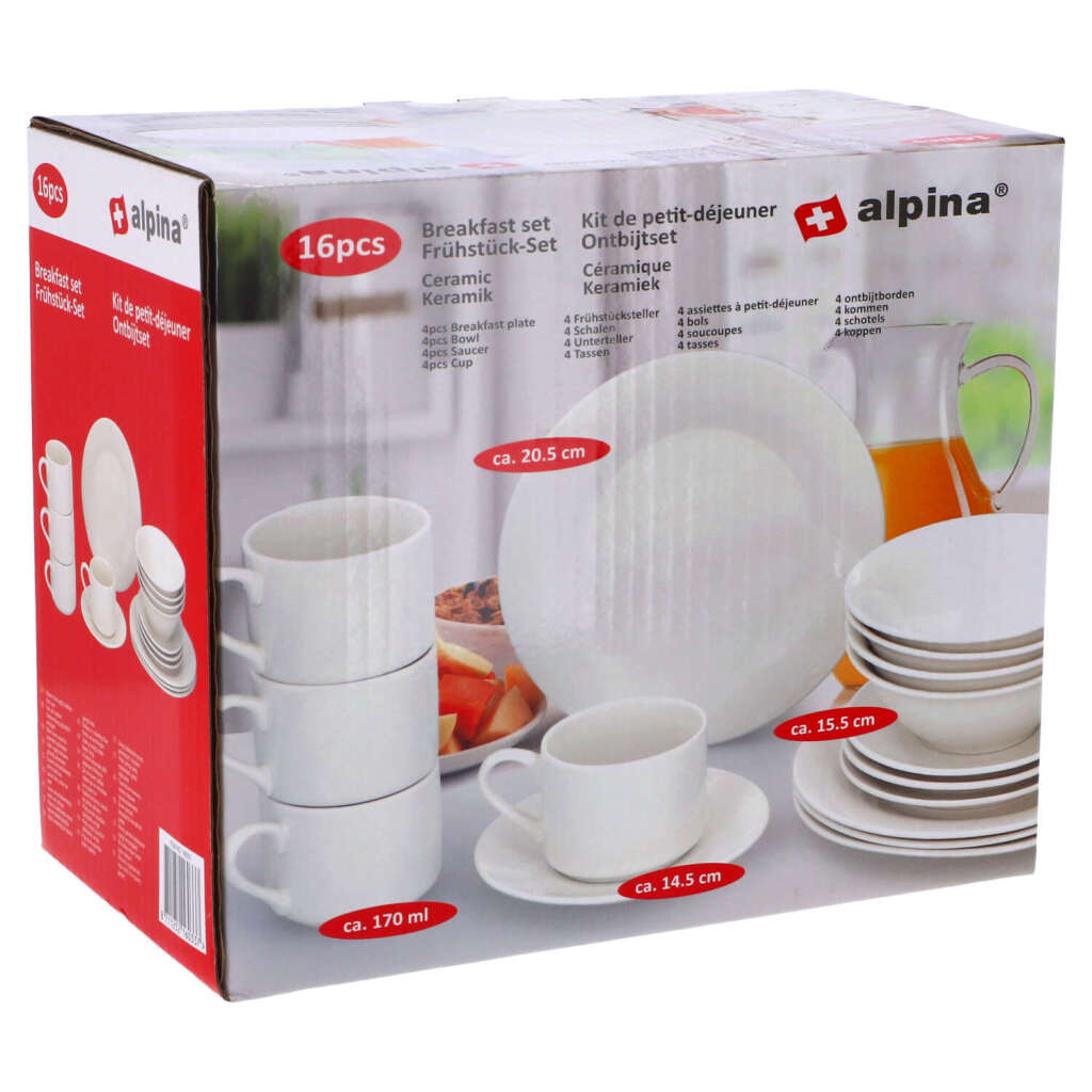 Alpina Breakfast Set 16-piece White