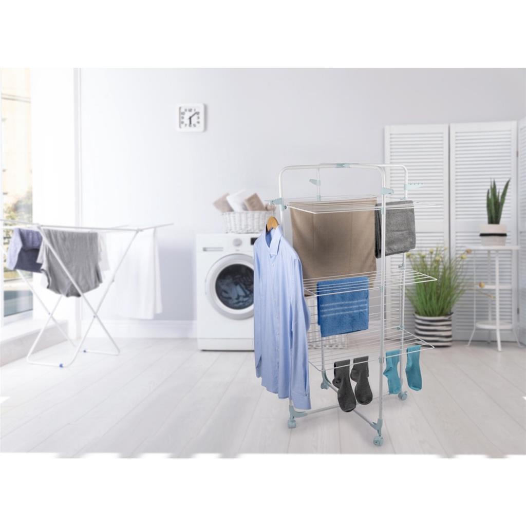 Alpina Drying Tower 3 Levels 30 m - White/Blue