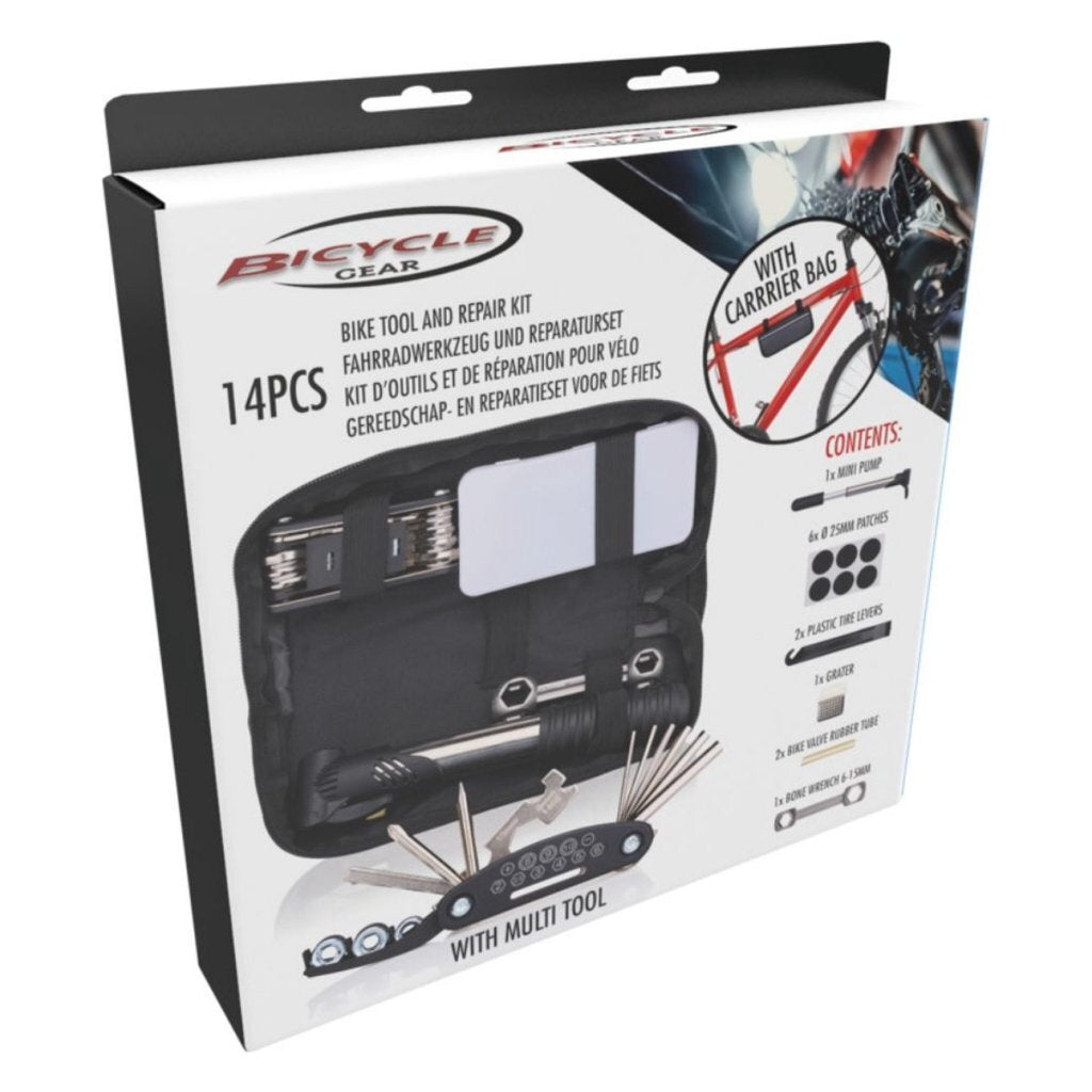 Bicycle Tool Set 14-piece - Complete Set for Bicycle Maintenance