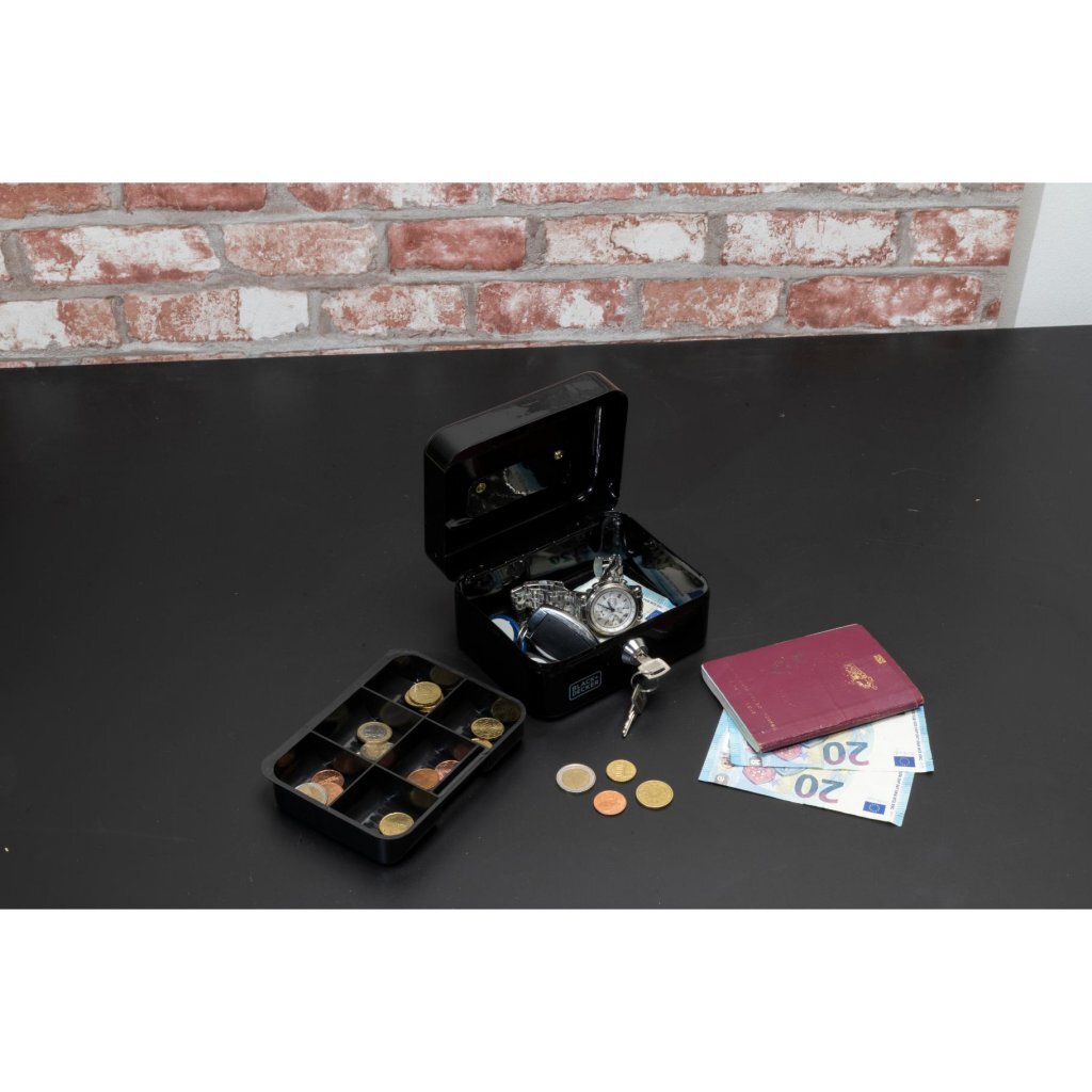 Black+Decker Cash Box 15x8x11.8 cm Black