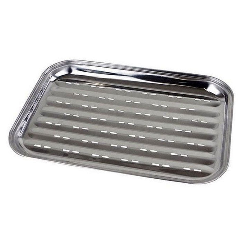 BBQ Grill Tray 34.5x24.5x2.7 cm Stainless Steel