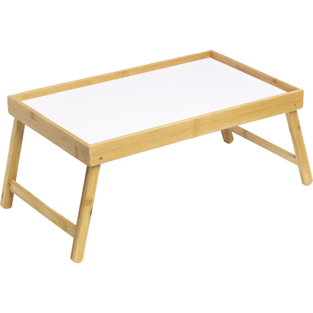Bamboo Foldable Tray 50x30 cm Brown/White