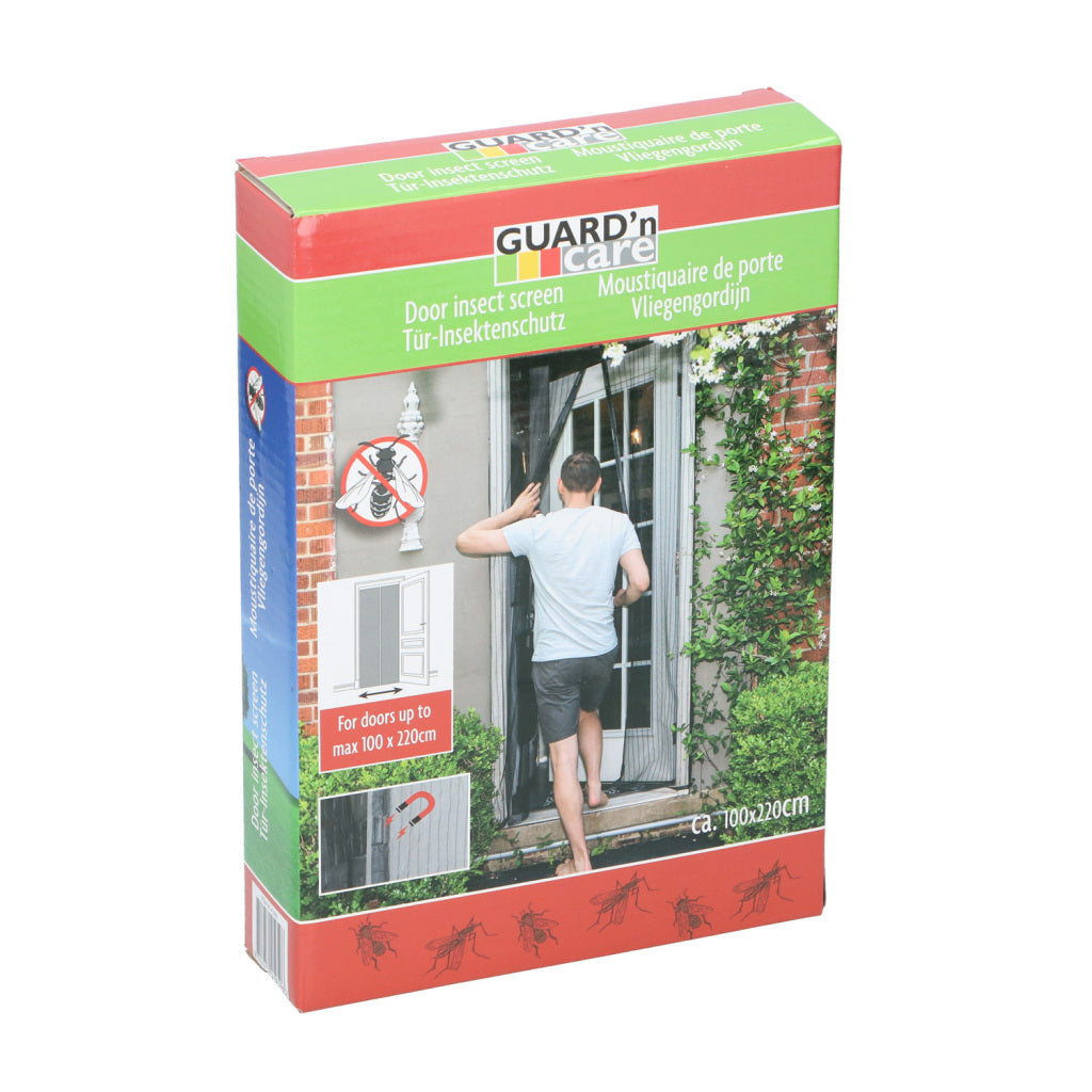 Guard'n Care Fly Screen Curtain with Magnets 220x100 cm Black