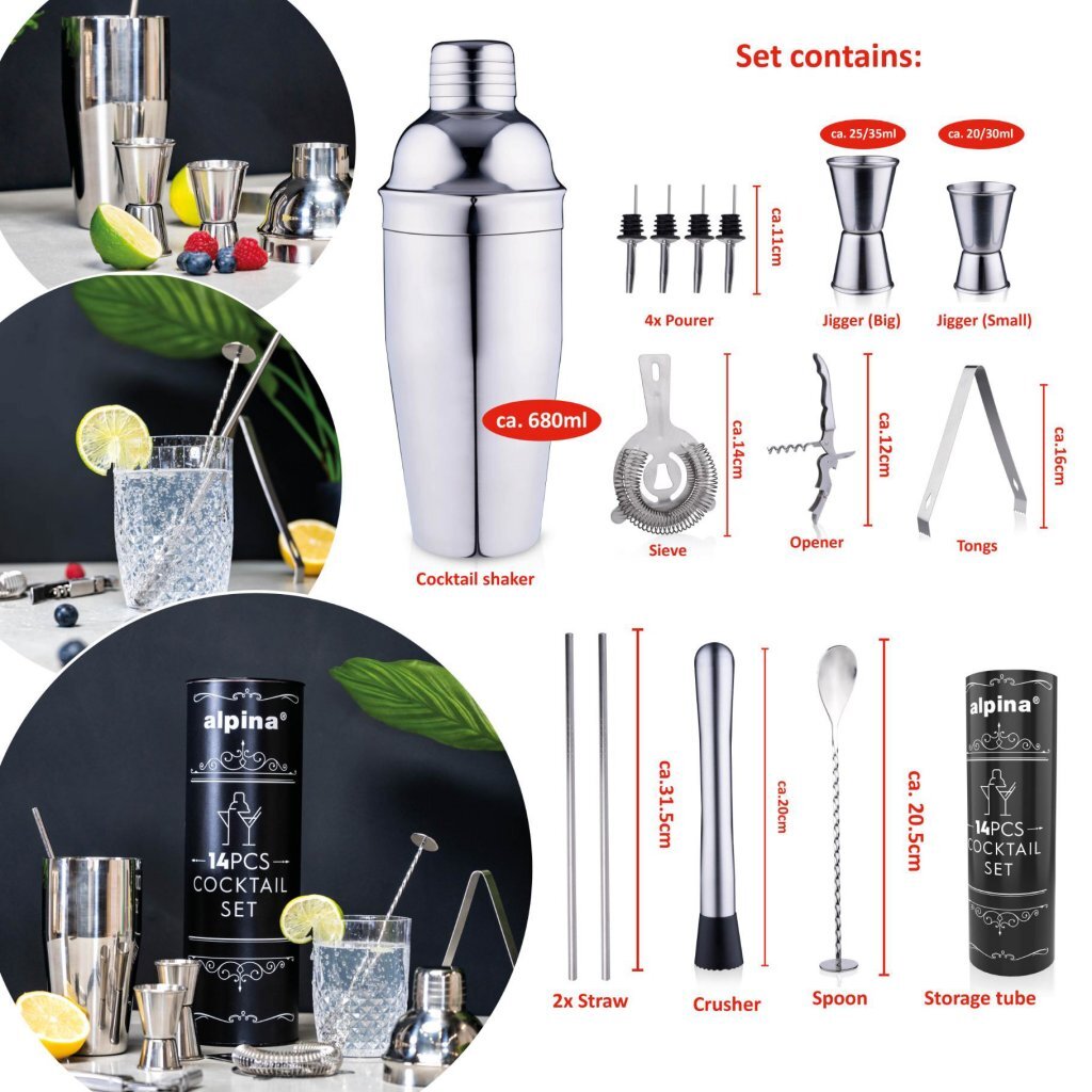 Alpina Cocktail Set 14-piece