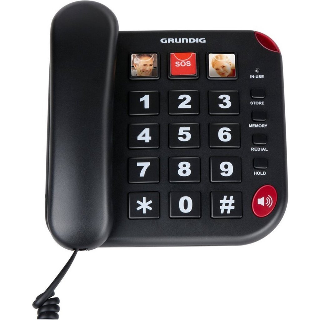 Grundig Senior Telephone Black