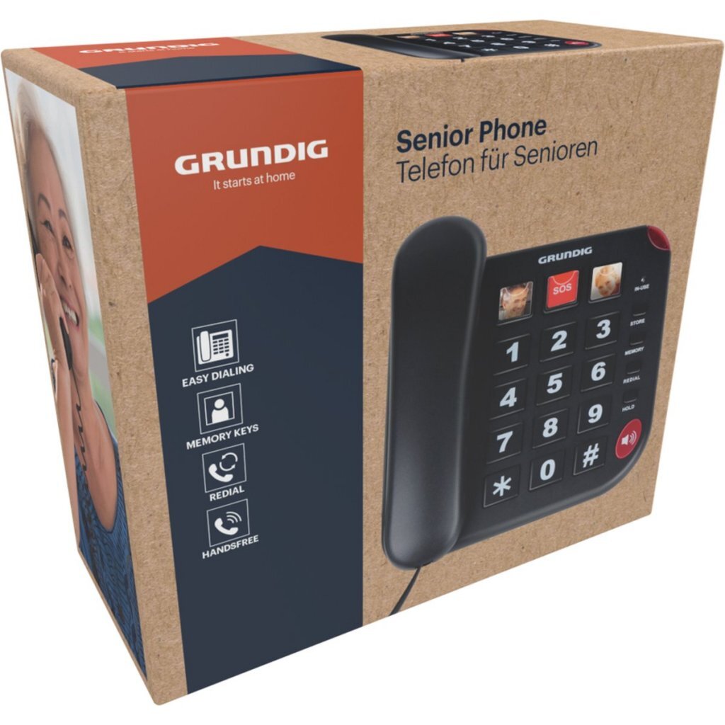 Grundig Senior Telephone Black