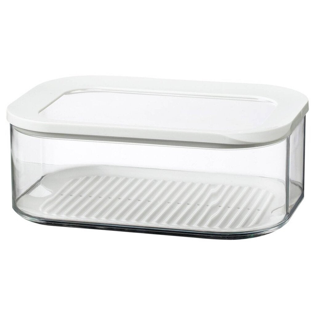 Mepal Cheese Box Modula - White - 2000 ml Capacity with Transparent Lid