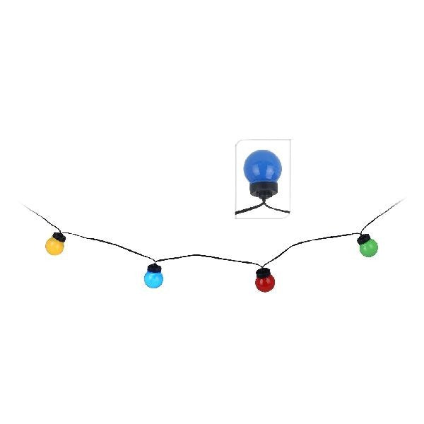Partylight Slinger 7.5 M, 12V, 10 Colored Bulbs
