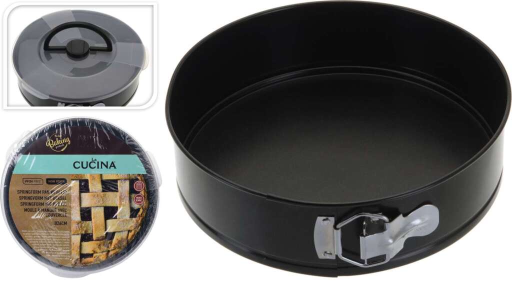 Koopman Springform Pan Set with Lid 26 cm - Non-Stick - Dishwasher Safe