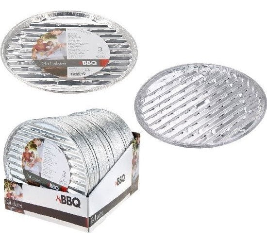 Barbecue Grillschalen Rond 35 cm 3 stuks afbeelding 2