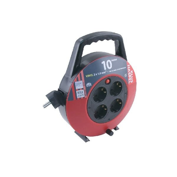 ETM Indoor Cable Reel 10 M, Max 2300W, Vinyl, Overload Protection