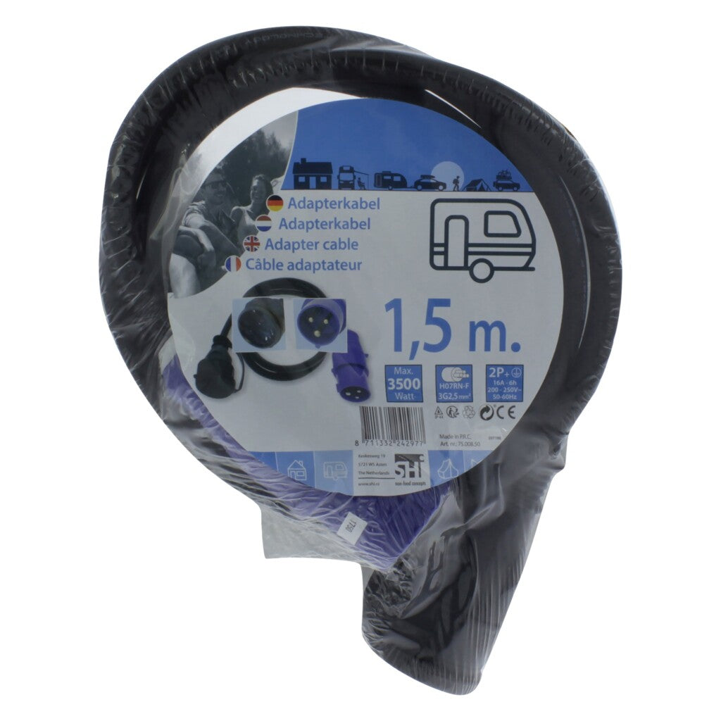 CEE Adapter Plug Grounded 1.5 m