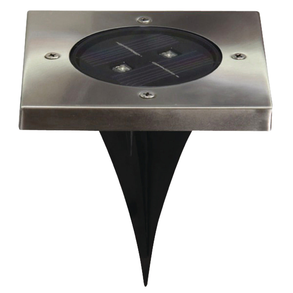 Ranex RA-5000406 LED Solar Ground Spot - Stainless Steel Outdoor Spotlight
