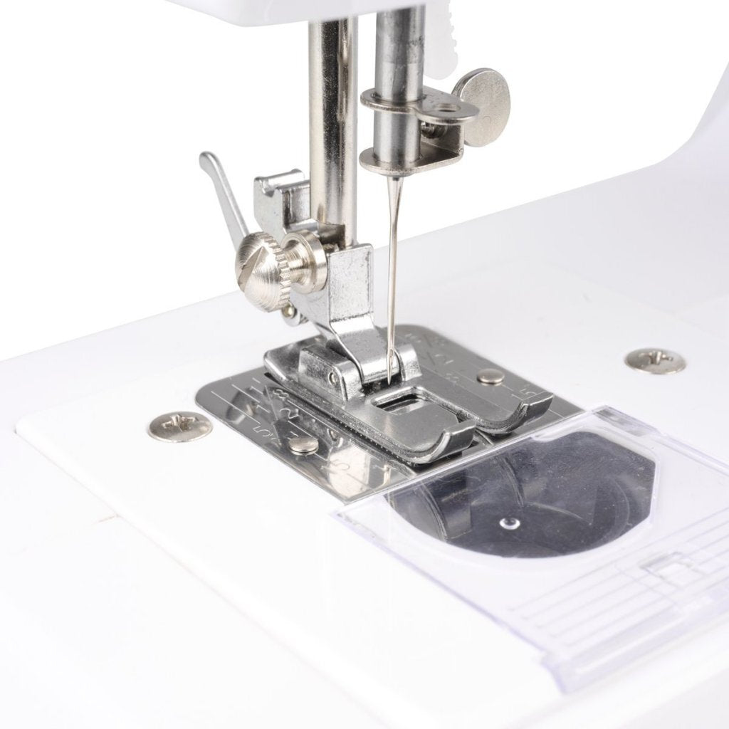 Tristar SM-6003 Sewing Machine - White/Blue - 14 Built-in Patterns - LED Lighting