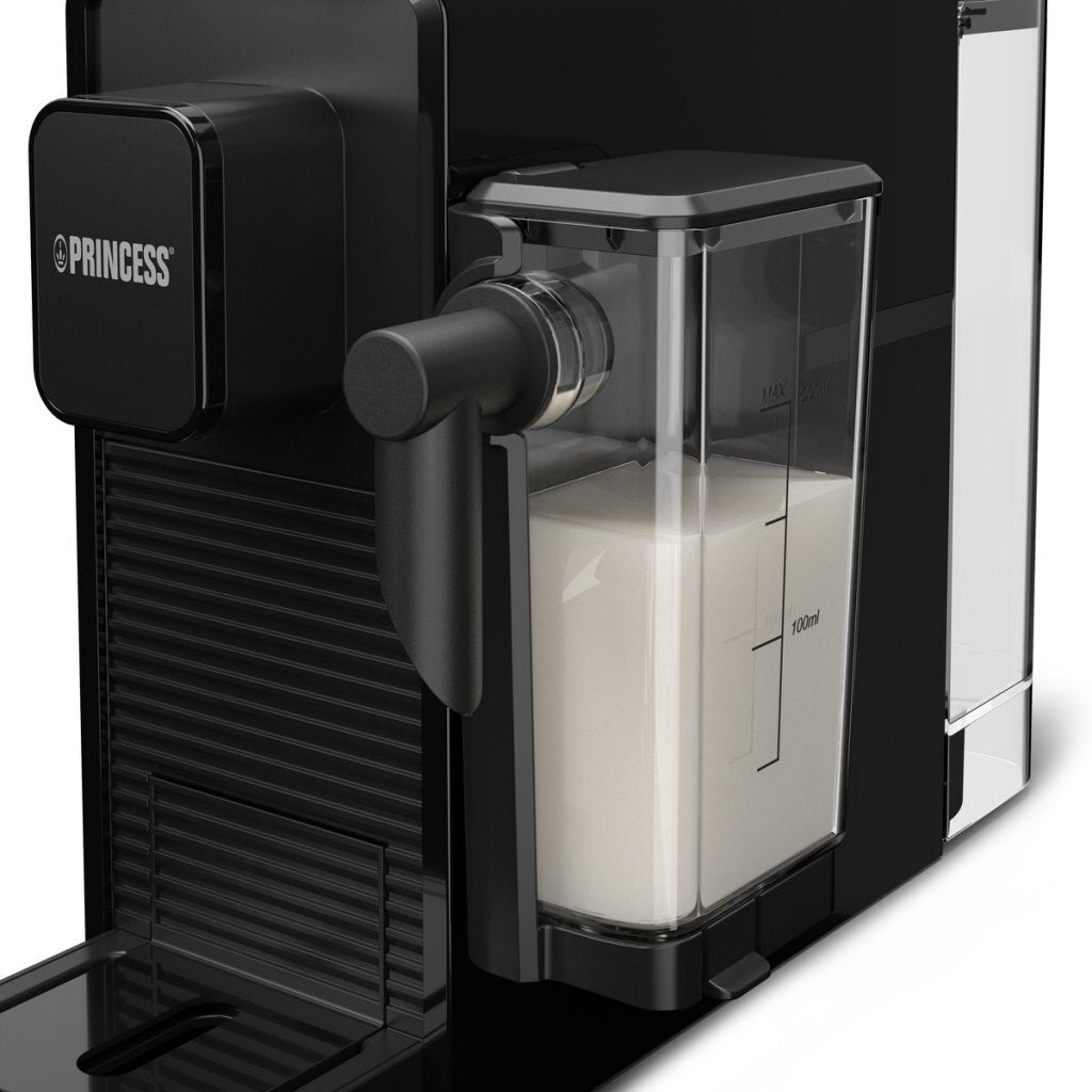 Princess Capsule and Latte Pro Coffee Machine Black