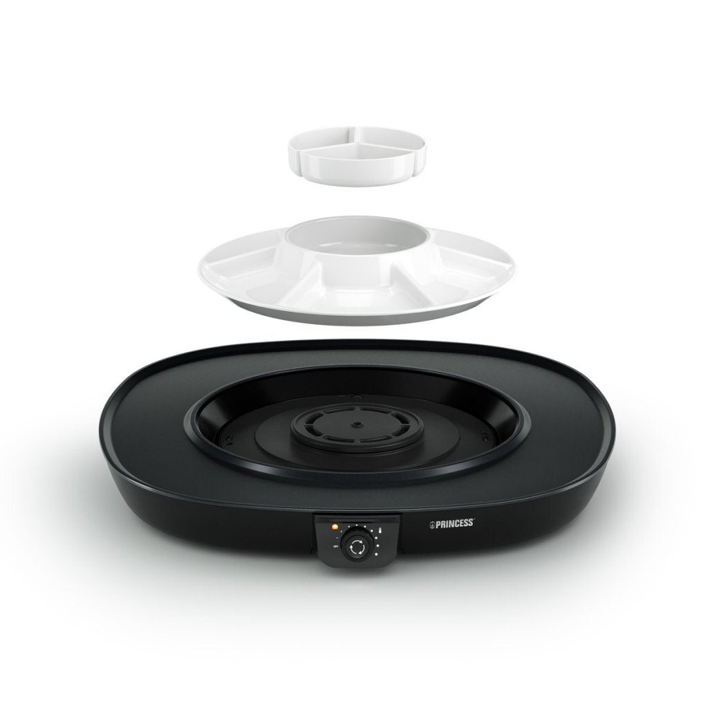Princess Table Chef Pirouette Gourmet Set 1100W Black for 6 People