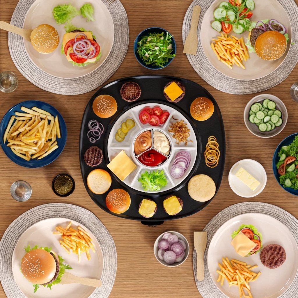 Princess Table Chef Pirouette Gourmet Set 1100W Black for 6 People