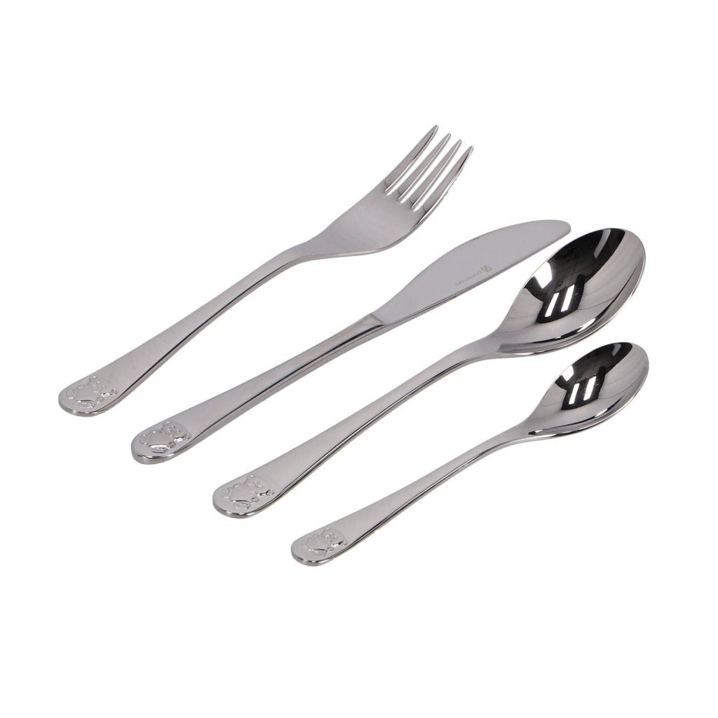 Zilverstad Children's Cutlery Bear with Heart 4-piece