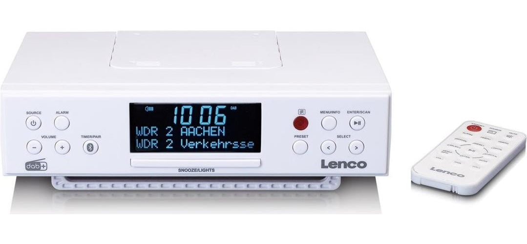 Lenco KCR-190 weiß (KCR190WH) afbeelding 1