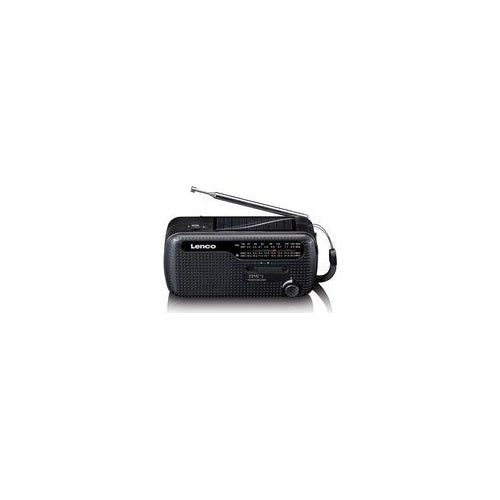Lenco MCR-113 Notfall-Radio Kurbel/Solar/Akku schwarz (MCR-113BK) afbeelding 1