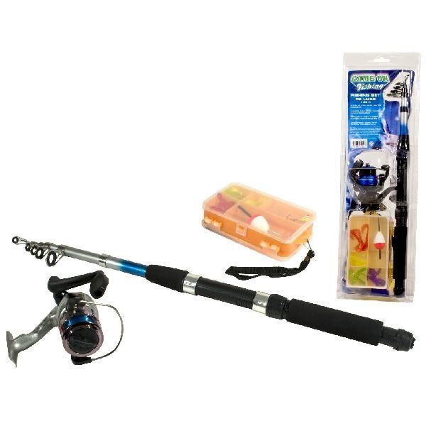 Game on Fishing Telescopic Rod 210 cm - Includes Line and Accessories