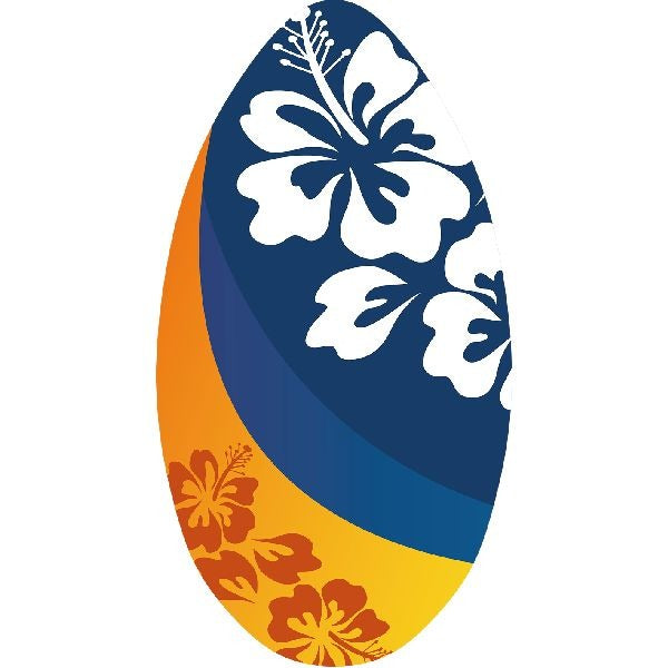 SportX Skimboard Flower Orange/Blue 100 cm