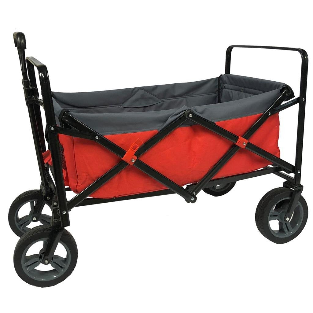 Outdoor Folding Wagon in Red/Gray/Black